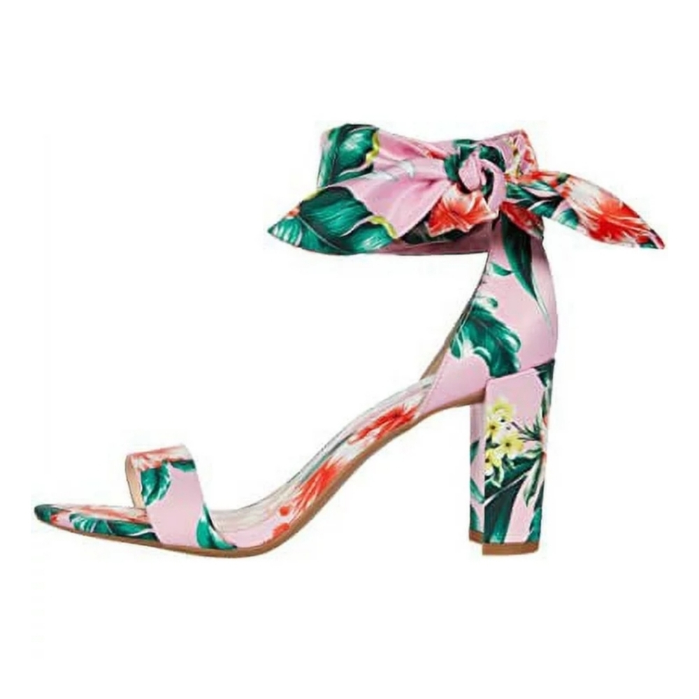 Jessica Simpson Floral Open Toe Ankle Heeled Sandal 👡